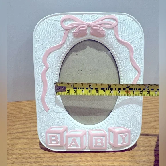 Vintage Baby Frames Russ Berrie 1990s coquette bow and baby carriage - Picture 4 of 8